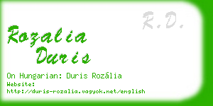 rozalia duris business card